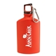 aerial view a red 17 oz canteen aluminum bottle, image 1 of 2