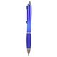aerial view a translucent blue fullerton ballpoint click pen, image 1 of 2