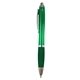 aerial view a translucent green fullerton ballpoint click pen, image 1 of 2