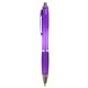 aerial view a translucent purple fullerton ballpoint click pen, image 1 of 2