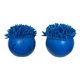 aerial view a blue moptoppers smiling solid color stress ball, image 1 of 2