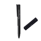 a black lamy black aluminum capless rollerball pen w / comfortable grooved grip