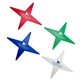 a group of star shaped abs plastic magnet