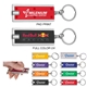 a group of rectangle shaped white led light key chain