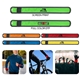 a group of light up slap band bracelet
