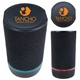 aerial view a black good value(tm) pillar light - up bluetooth(r) speaker, image 1 of 10