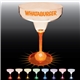 a group of 12 oz light up standard stem plastic margarita glass