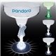 aerial view a group of 12 oz light up novelty stem plastic margarita glass, image 1 of 4