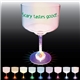 a group of 18 oz light up standard stem plastic margarita glass