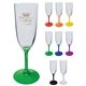 a group of 7 oz standard stem plastic champagne flute
