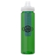 a green body & clear lid & blue infuser laguna 32 oz pet bottle with flip spout infuser