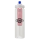 a clear body & blue lid & red infuser laguna 32 oz pet bottle with flip spout infuser