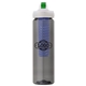a smoke body & green lid & blue infuser laguna 32 oz pet bottle with flip spout infuser