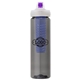 a smoke body & purple lid & blue infuser laguna 32 oz pet bottle with flip spout infuser