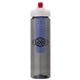 a smoke body & red lid & blue infuser laguna 32 oz pet bottle with flip spout infuser