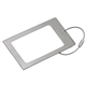 aerial view a steel navigor series steel luggage tag, image 1 of 6