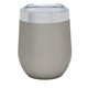 aerial view a matte silver brisbane 12 oz stainless steel wine tumbler, image 1 of 2