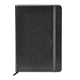 aerial view a black fabrizio hard cover journal notebook, image 1 of 4