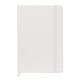 aerial view a white fabrizio hard cover journal notebook, image 1 of 4