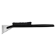 aerial view a clear blade & black handle deluxe snowbrush ice scraper, image 1 of 2