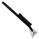 a clear blade & black handle deluxe snowbrush ice scraper