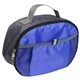 aerial view a royal blue 210 peva polar lunch bag, image 1 of 2