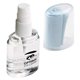 aerial view a clear lens spray cleaner with microfiber cloth, image 1 of 2