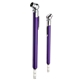 aerial view a purple quick view aluminum zinc tire gauge, image 1 of 2