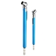 aerial view a teal quick view aluminum zinc tire gauge, image 1 of 2