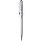 aerial view a silver bristol ballpoint stylus, image 1 of 4