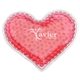 aerial view a red heart hot / cold pack, image 1 of 2