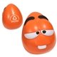 aerial view a orange mini mood maniac stress reliever - wacky, image 1 of 2