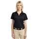 aerial view a black port authority(r) womens tech pique polo - colors, image 1 of 6