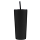 22 oz Powder - coated Tumbler With Hot Cold Lid