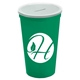 22 oz Stadium Cup With Coin Slot Lid