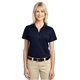 aerial view a dark navy port authority(r) womens tech pique polo - colors, image 1 of 6