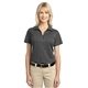 aerial view a grey smoke port authority(r) womens tech pique polo - colors, image 1 of 6
