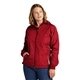 aerial view a true red/white sport - tek(r) womens colorblock hooded raglan jacket - colors, image 1 of 7