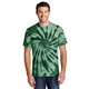 aerial view a forest green port company(r) tie - dye tee - colors, image 1 of 5