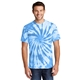 aerial view a light blue port company(r) tie - dye tee - colors, image 1 of 6