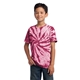 aerial view a maroon port company(r) youth tie - dye tee, image 1 of 6