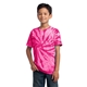 aerial view a pink port company(r) youth tie - dye tee, image 1 of 6