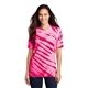 aerial view a pink port company(r) - tiger stripe tie - dye tee, image 1 of 7
