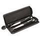 aerial view a silver zara ballpoint / pencil set, image 1 of 6