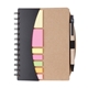 aerial view a black broome junior notebook with pen, flags sticky notes, image 1 of 7