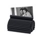 aerial view a black pvc fan business card, photo, note holder, image 1 of 2