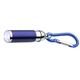aerial view a blue carabiner clip led light, image 1 of 2