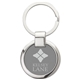 aerial view a gunmetal 1 3/8 w x 2 3/4 h x 5/16 d aluminum elda keyring, image 1 of 5