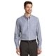 aerial view a navy frost port authority(r) crosshatch easy care shirt - colors, image 1 of 6