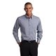 aerial view a grey/white port authority(r) tattersall easy care shirt, image 1 of 7